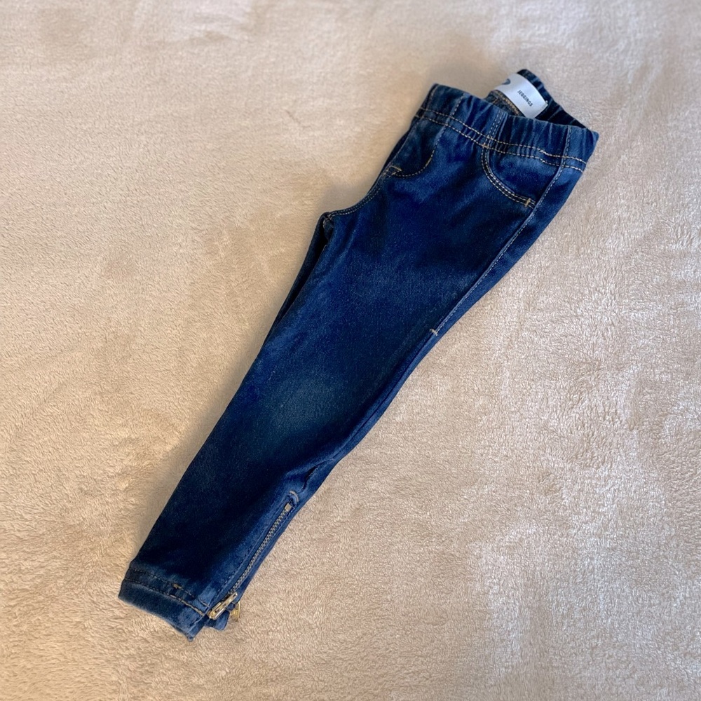 Old Navy Toddler Ankle Zip Jeggings - Size 2T - Picture 2 of 7
